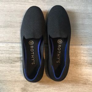 Rothy’s Solid Black Loafer Flats Size 7